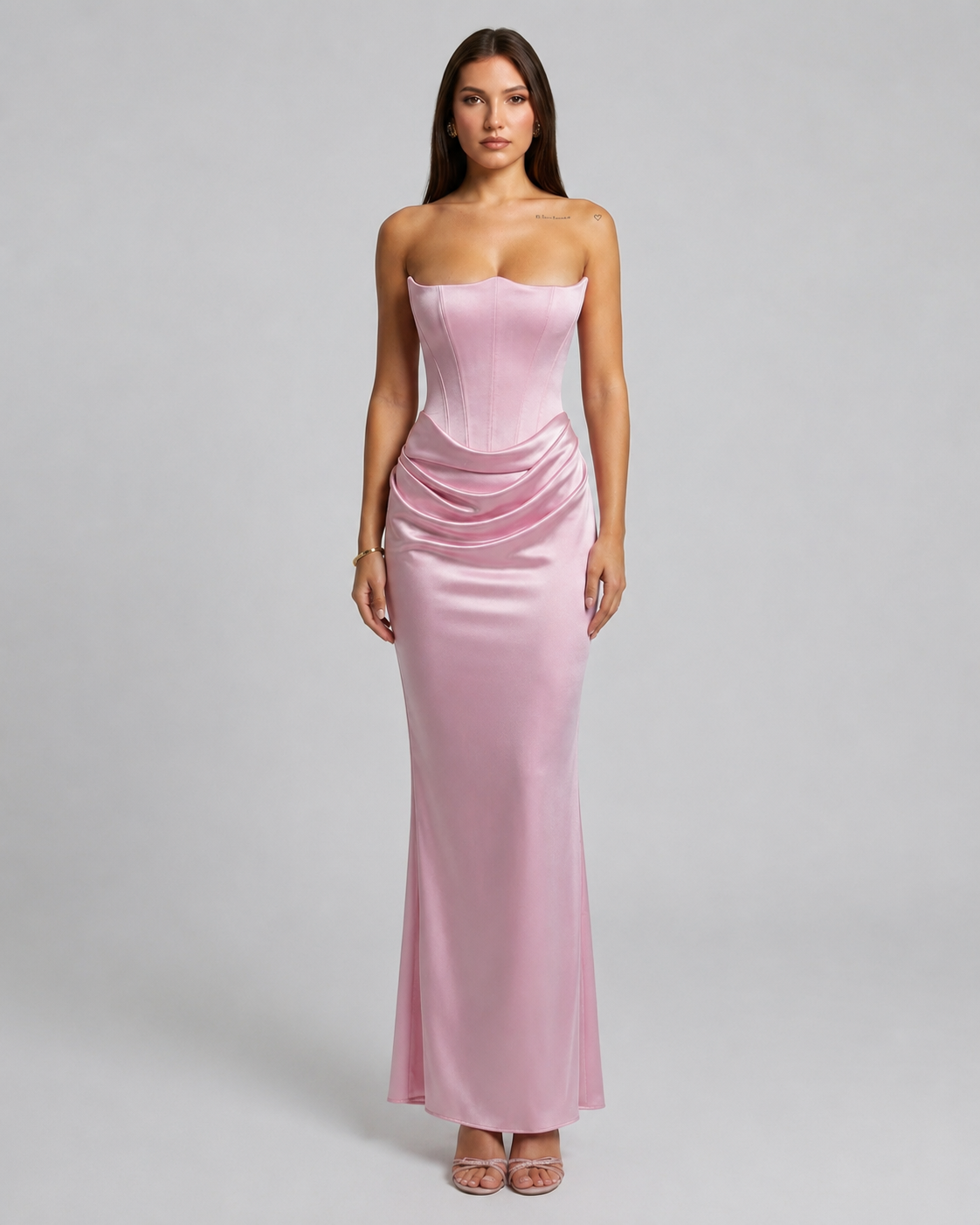Elena – Women Strapless Maxi Wedding Guest Dress