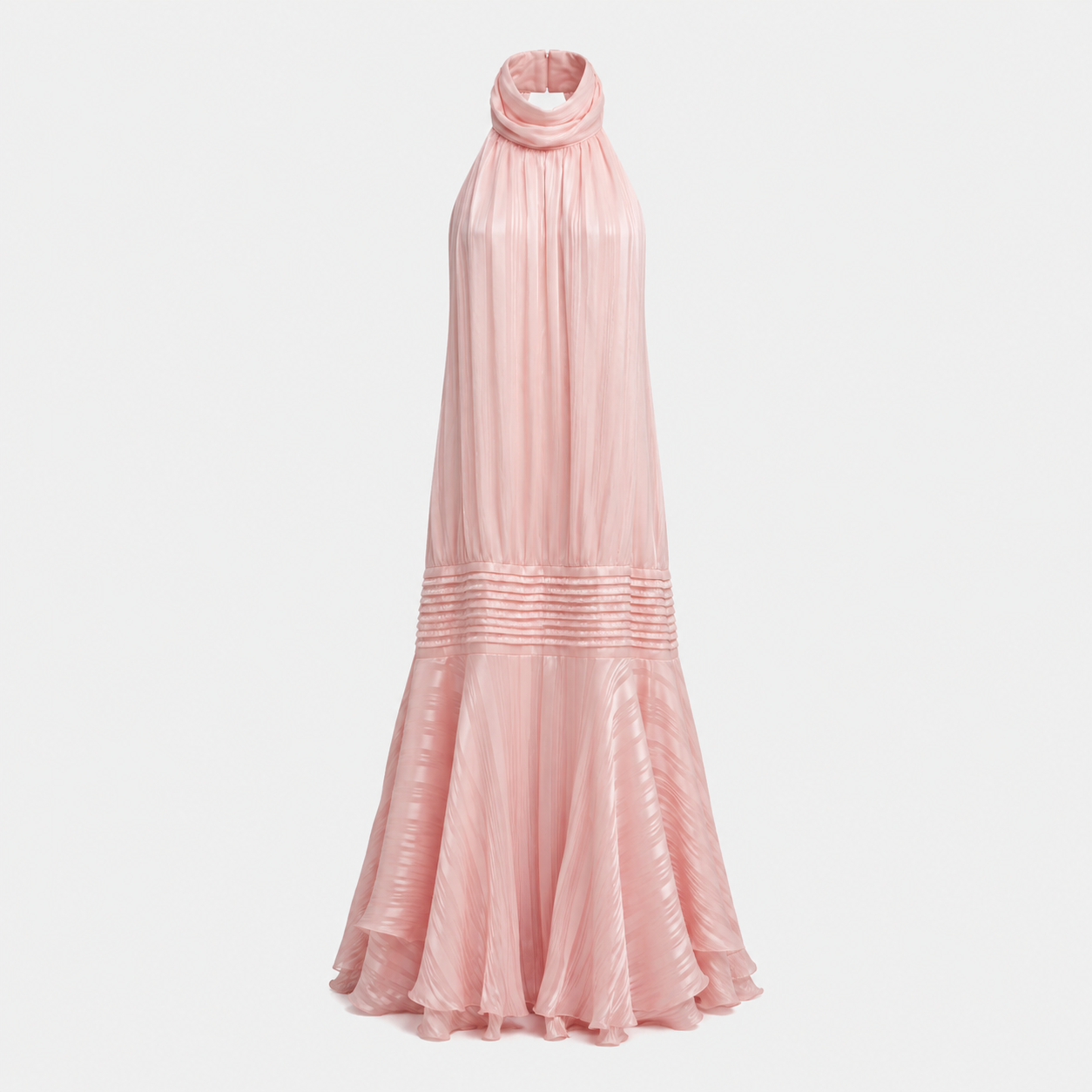 Amelie – Summer Dress with Pleats and a Halter Neck