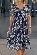 Antonia – Women Floral Print Double Tunic Dress - Image 1
