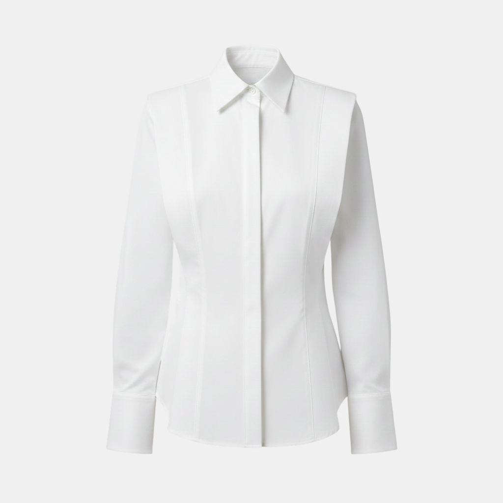 Lucy – Women Elegant Long Sleeve Blouse - Image 3