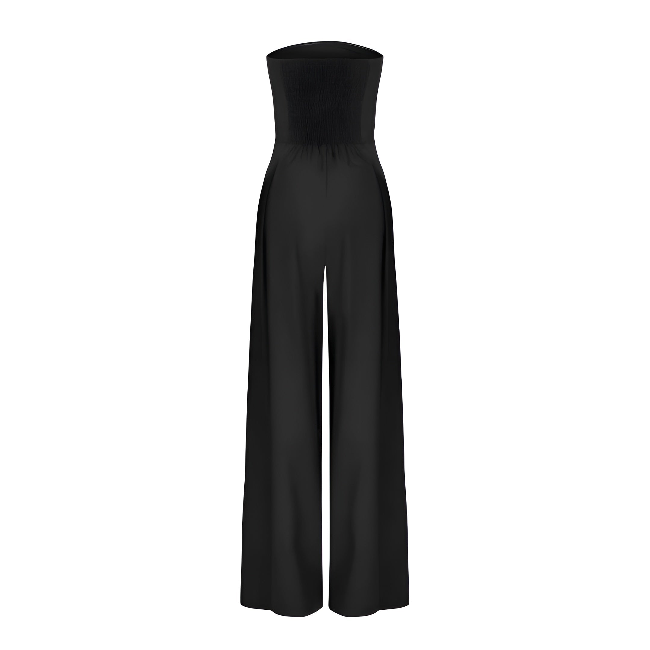 Women's Strapless Jumpsuit with Wide Legs and Pockets - J&B; - 6 - Elvaroza.com