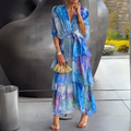Theresa – Women Floral Print Maxi Dress - Image 1