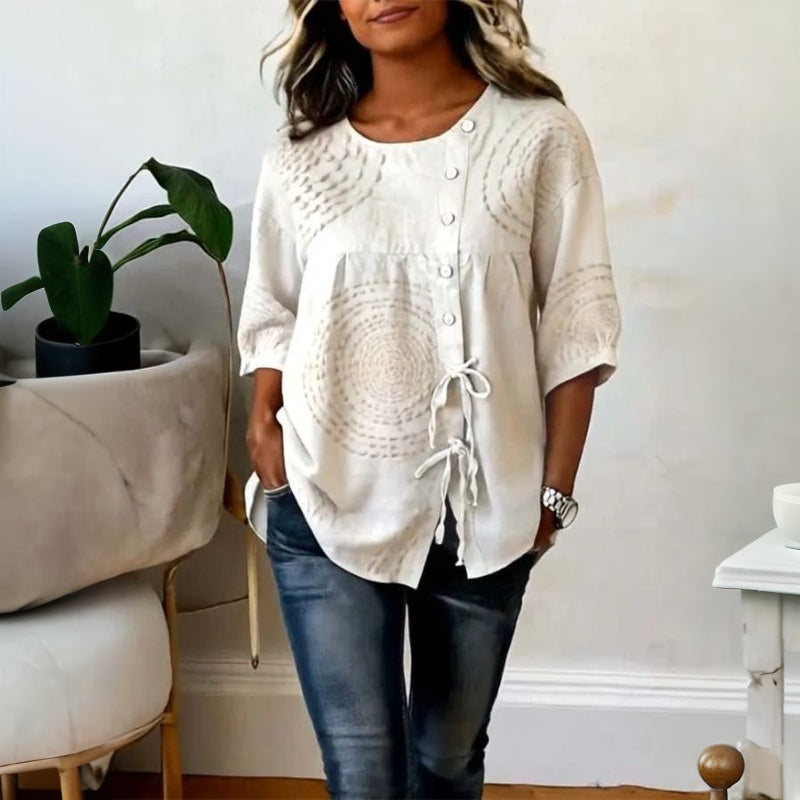 Alina – Floral Detail Blouse - Image 5