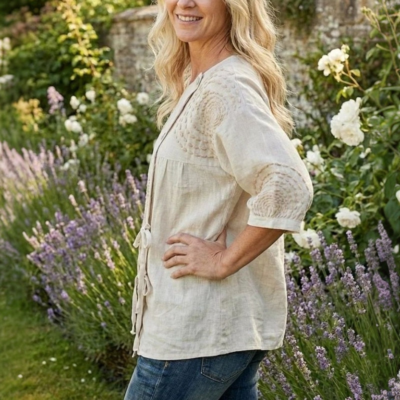 Alina – Floral Detail Blouse - Image 8