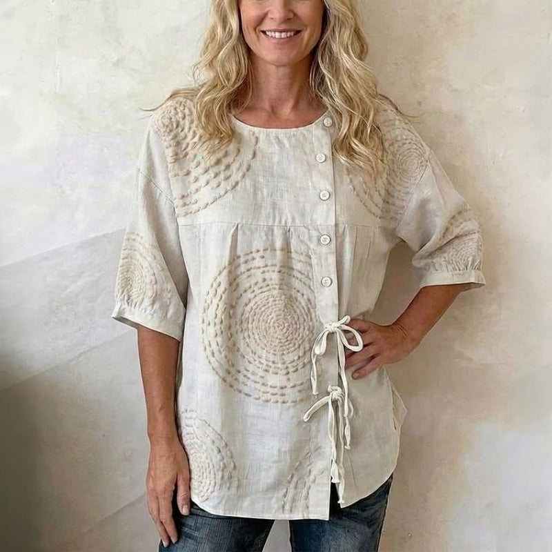 Alina – Floral Detail Blouse - Image 3