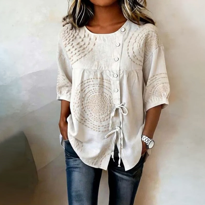 Alina – Floral Detail Blouse - Image 4