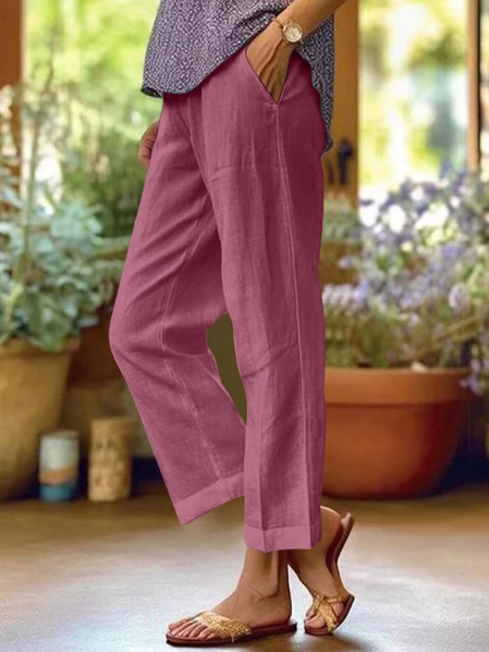 Serena – Tapered Cropped Cuffed Trousers - Image 5