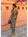 Nadine– Women Floral Print Wrap Dress - Image 5
