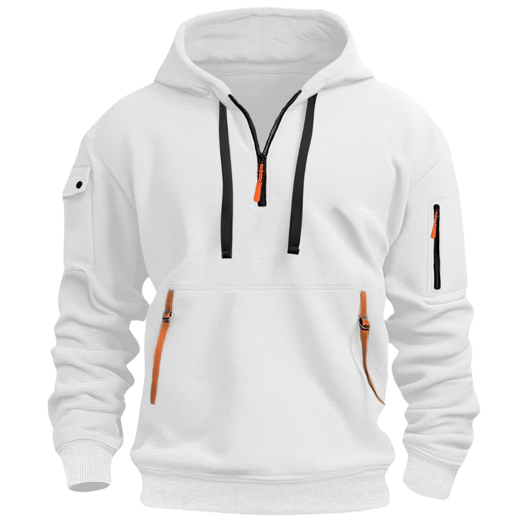 Men's Hoodie with Zippered Pockets and Hood - J&B; - 7 - Elvaroza.com