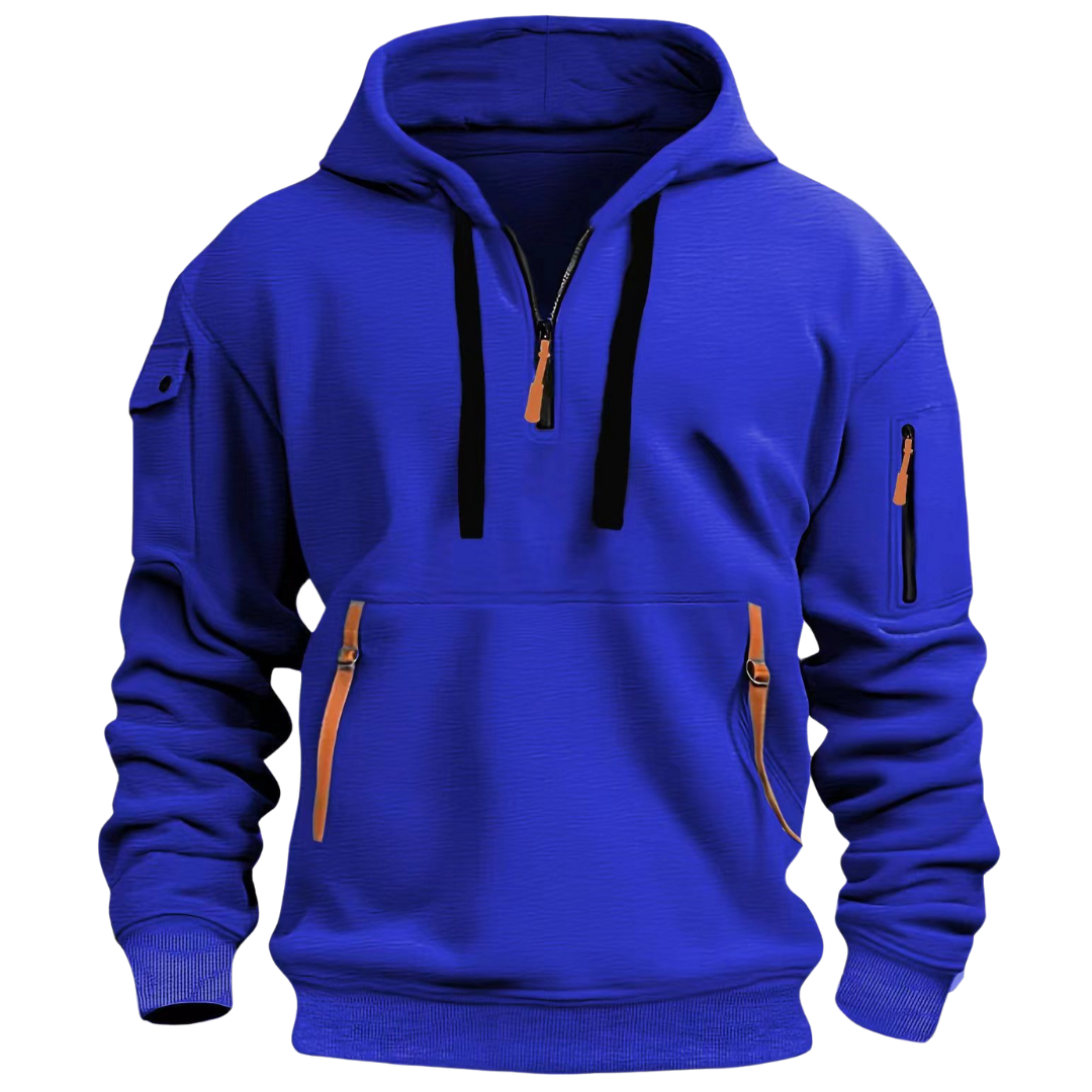 Men's Hoodie with Zippered Pockets and Hood - J&B; - 8 - Elvaroza.com