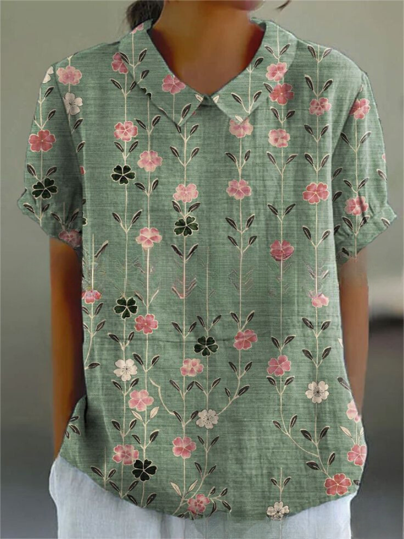 Laura – Floral Embroidered Blouse - Image 8