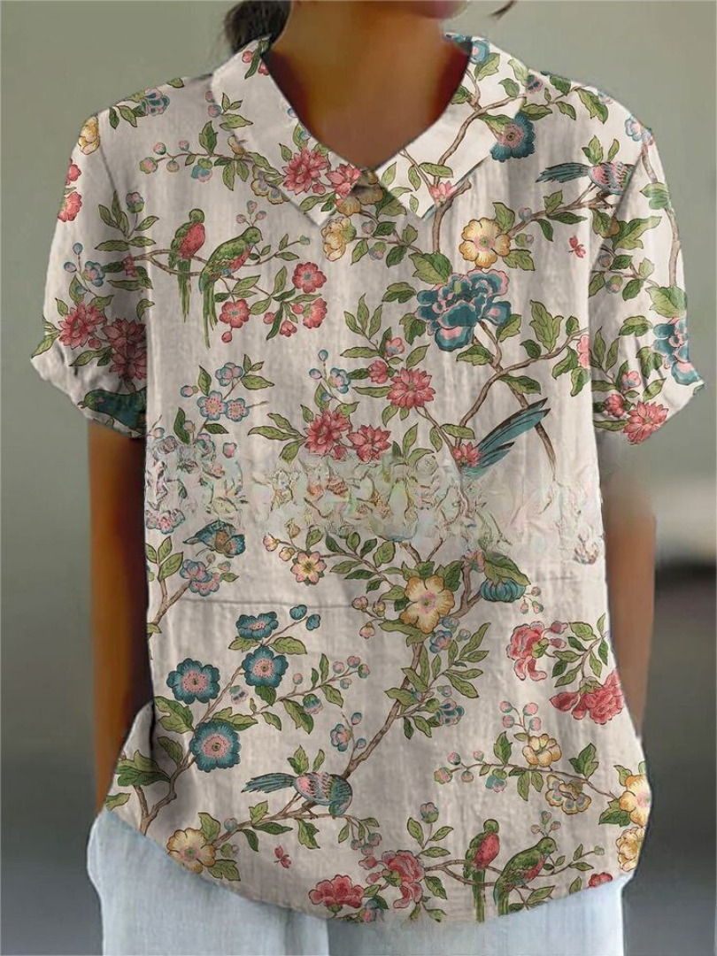 Laura – Floral Embroidered Blouse - Image 13