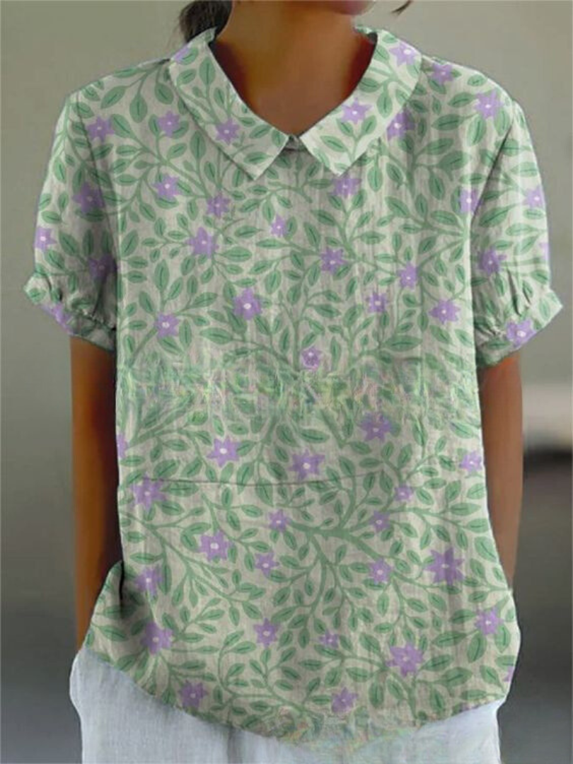 Laura – Floral Embroidered Blouse - Image 3