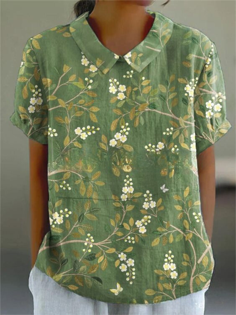 Laura – Floral Embroidered Blouse - Image 2