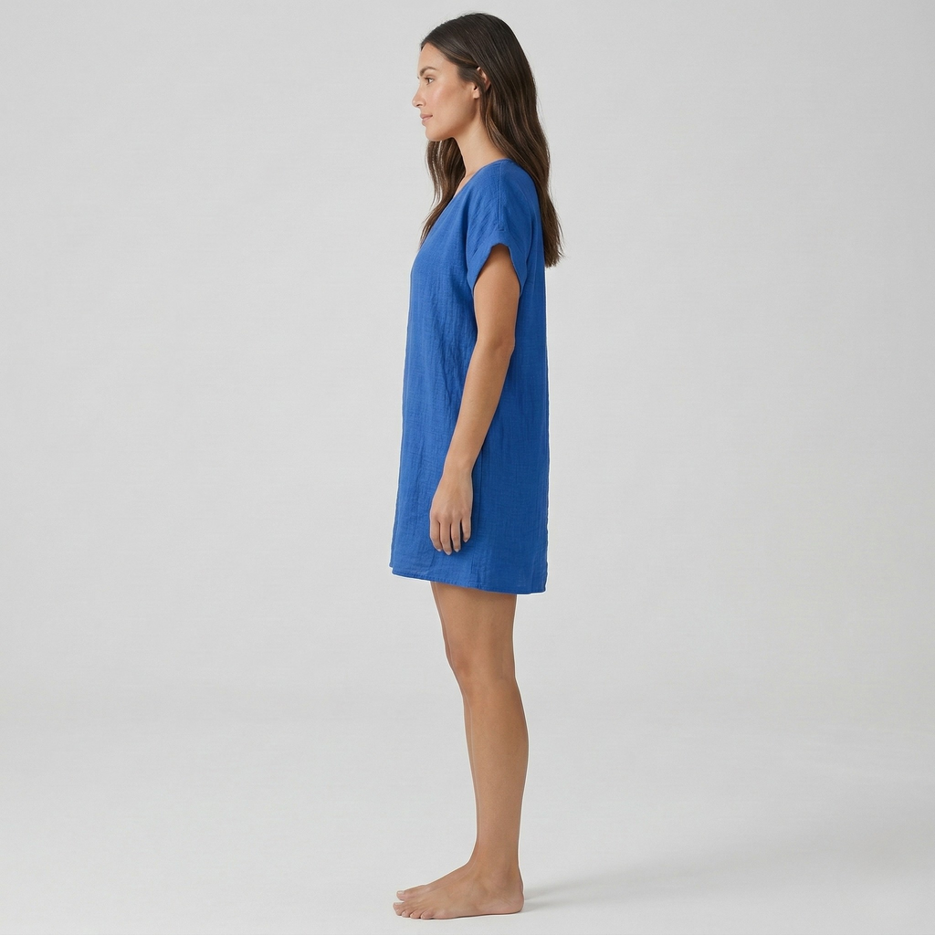 Stefanie – Short Sleeves with V-Neck Dress - Image 2