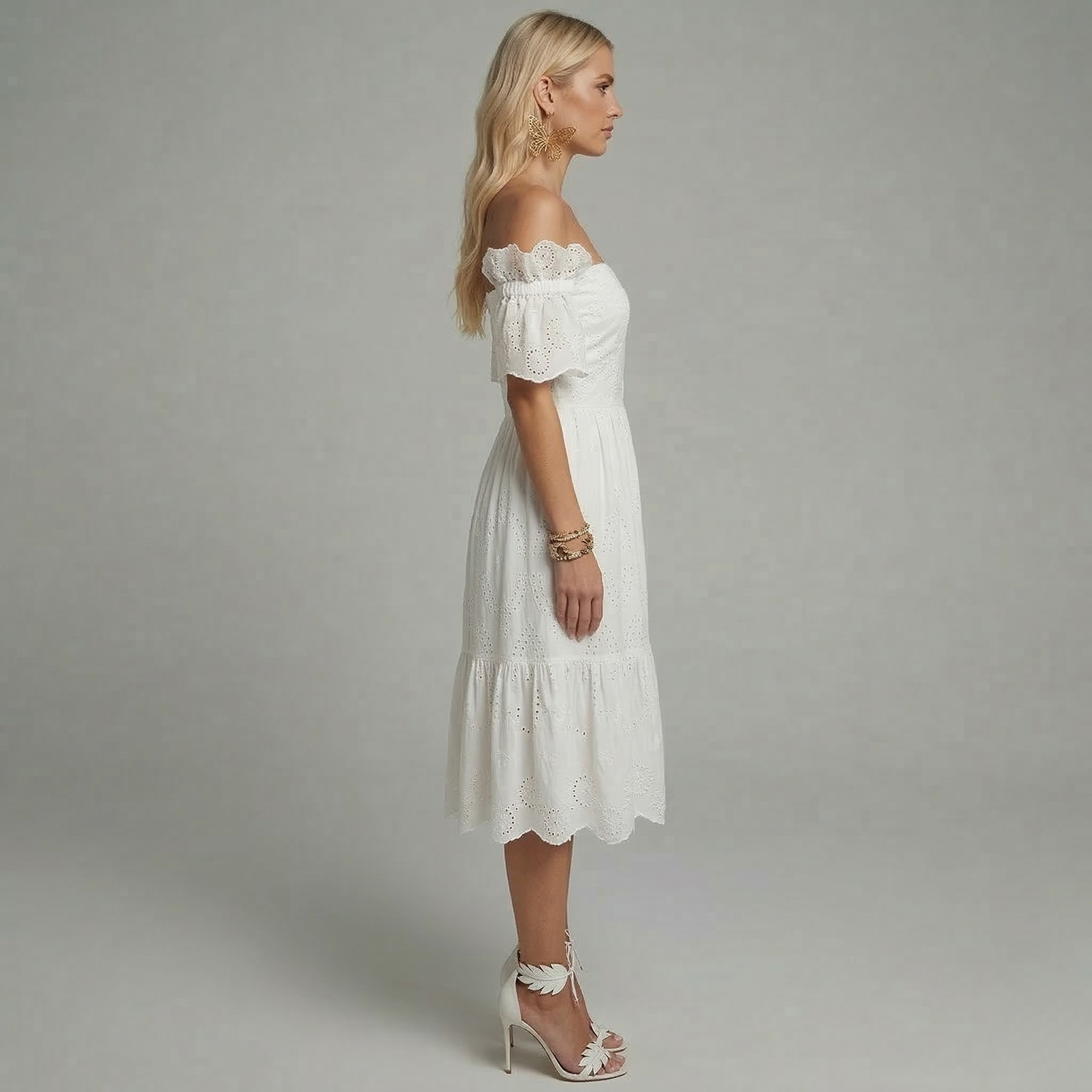 Elena – Women Floral Print Wedding Guest Dress - Image 3