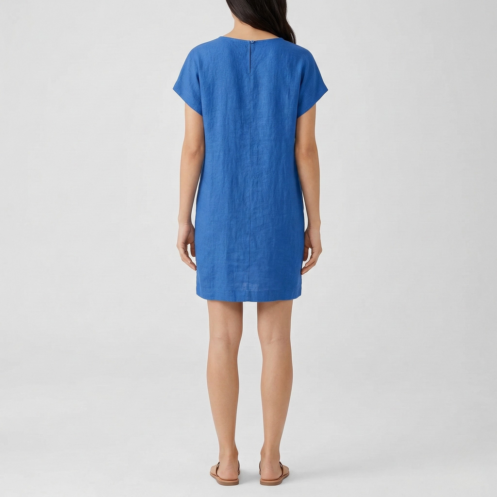 Stefanie – Short Sleeves with V-Neck Dress - Image 3