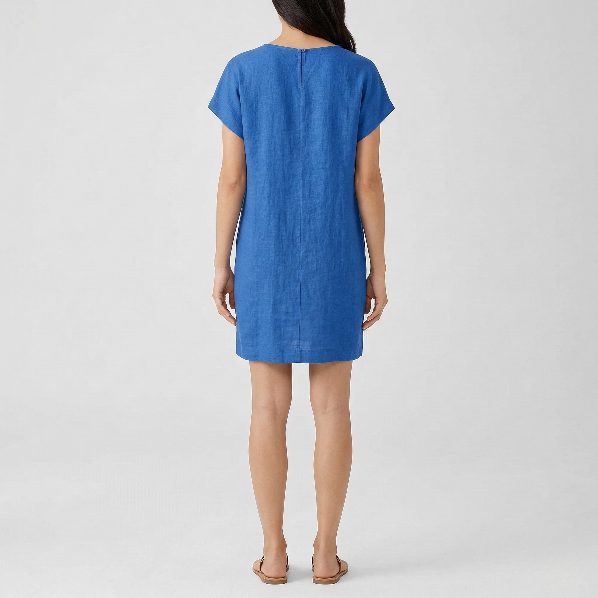 Stefanie – Short Sleeves with V-Neck Dress - Image 3