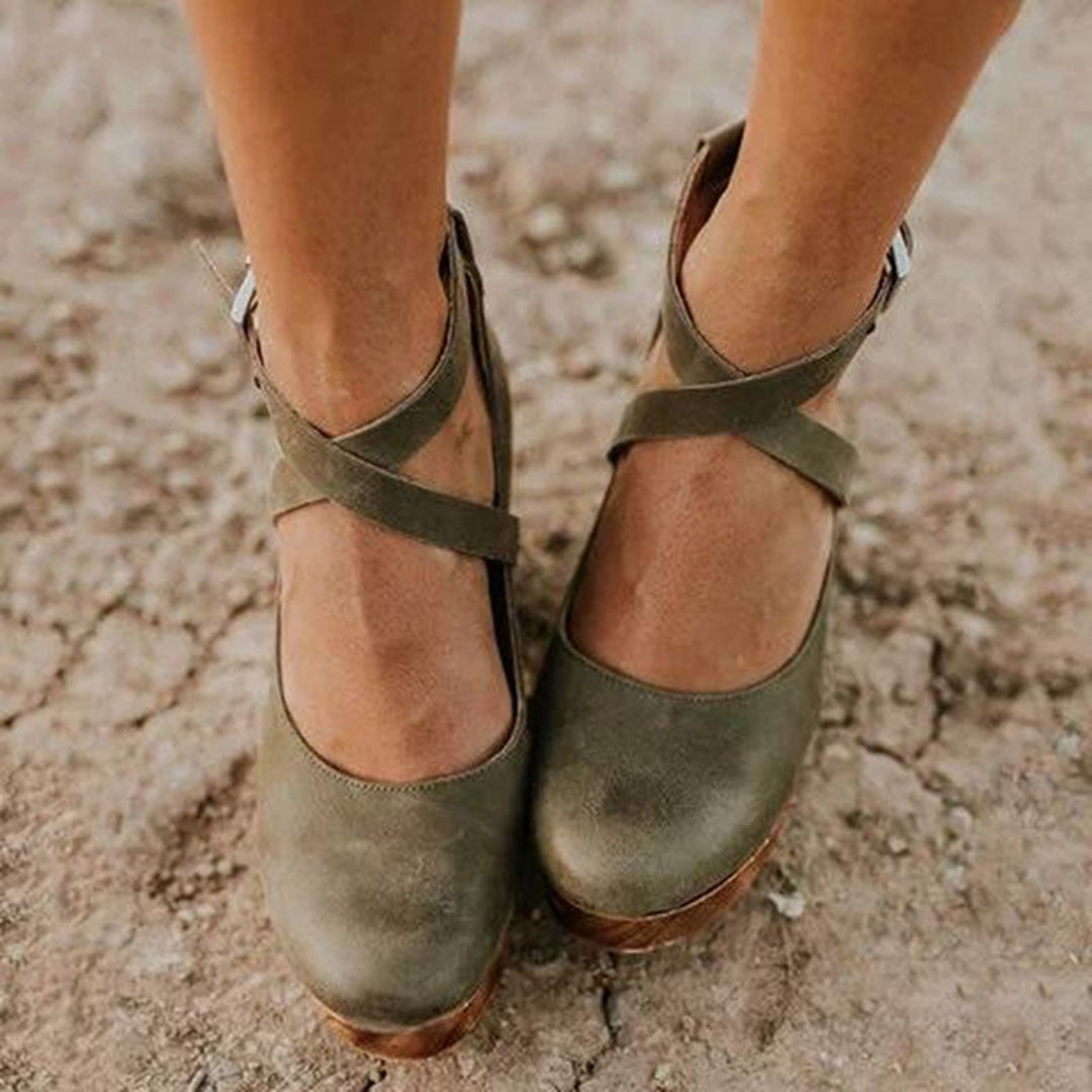 Erika – Women Wedge Heels with Closed Toe Shoes - Image 5