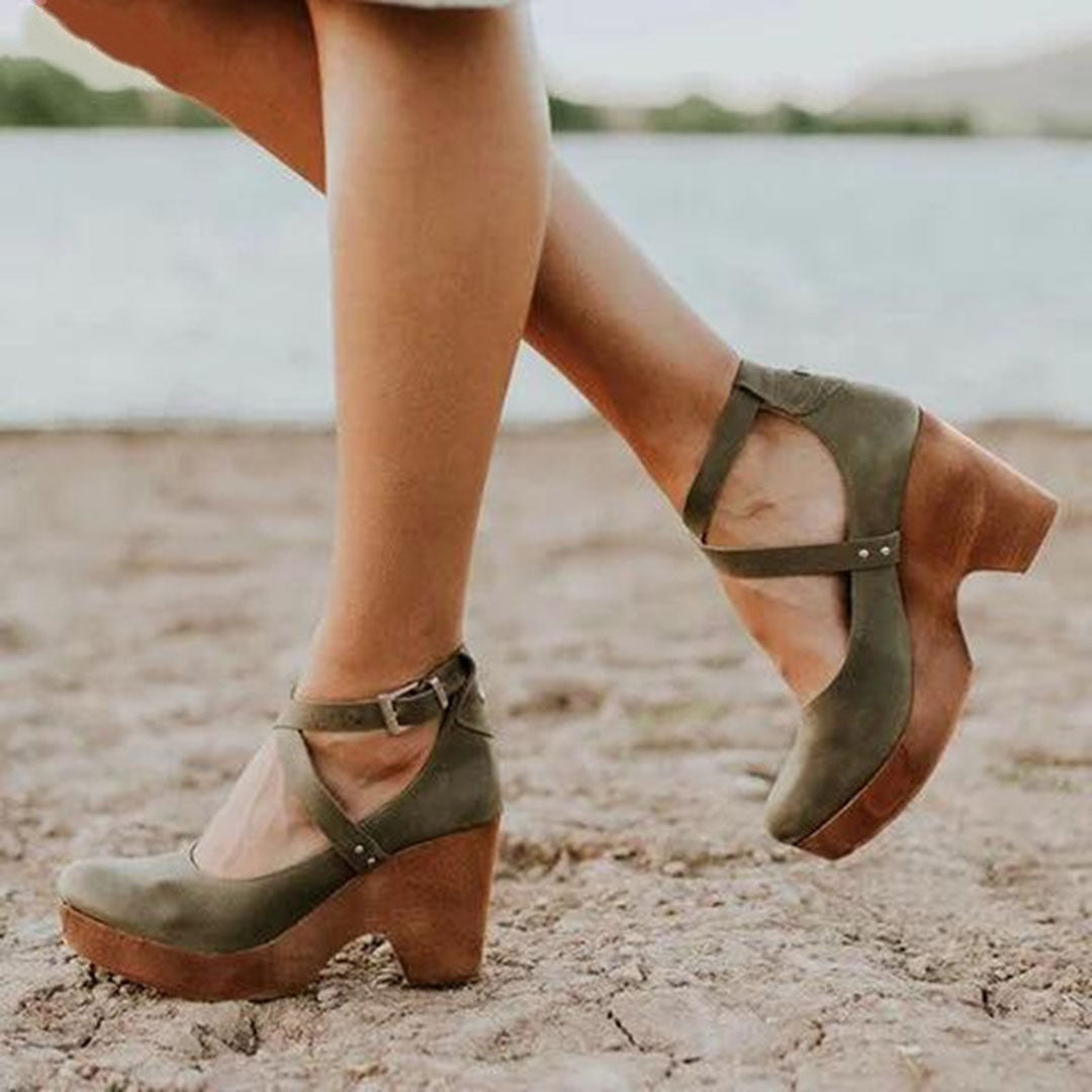 Erika – Women Wedge Heels with Closed Toe Shoes - Image 3