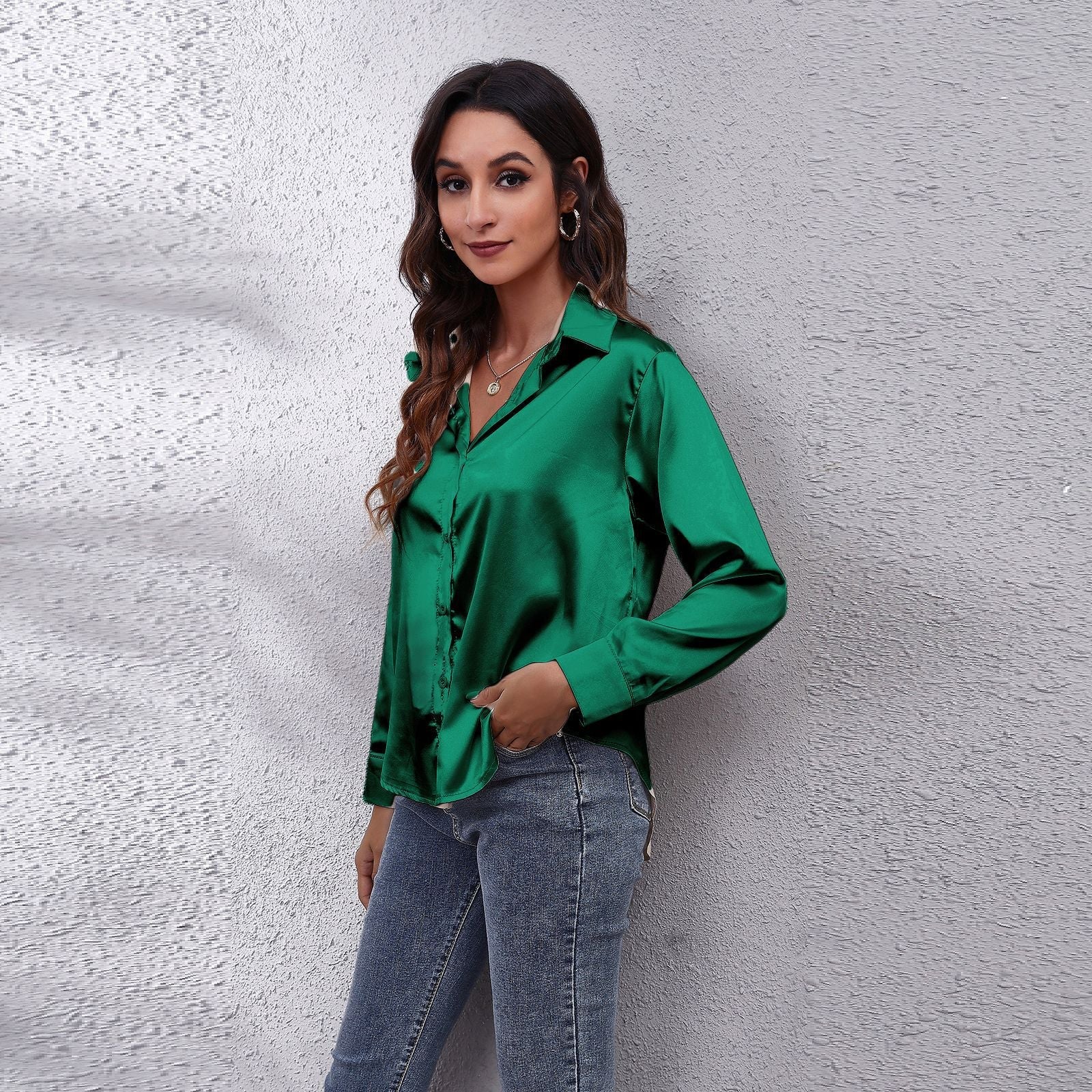 Maja – Satin Effect Blouse - Image 12