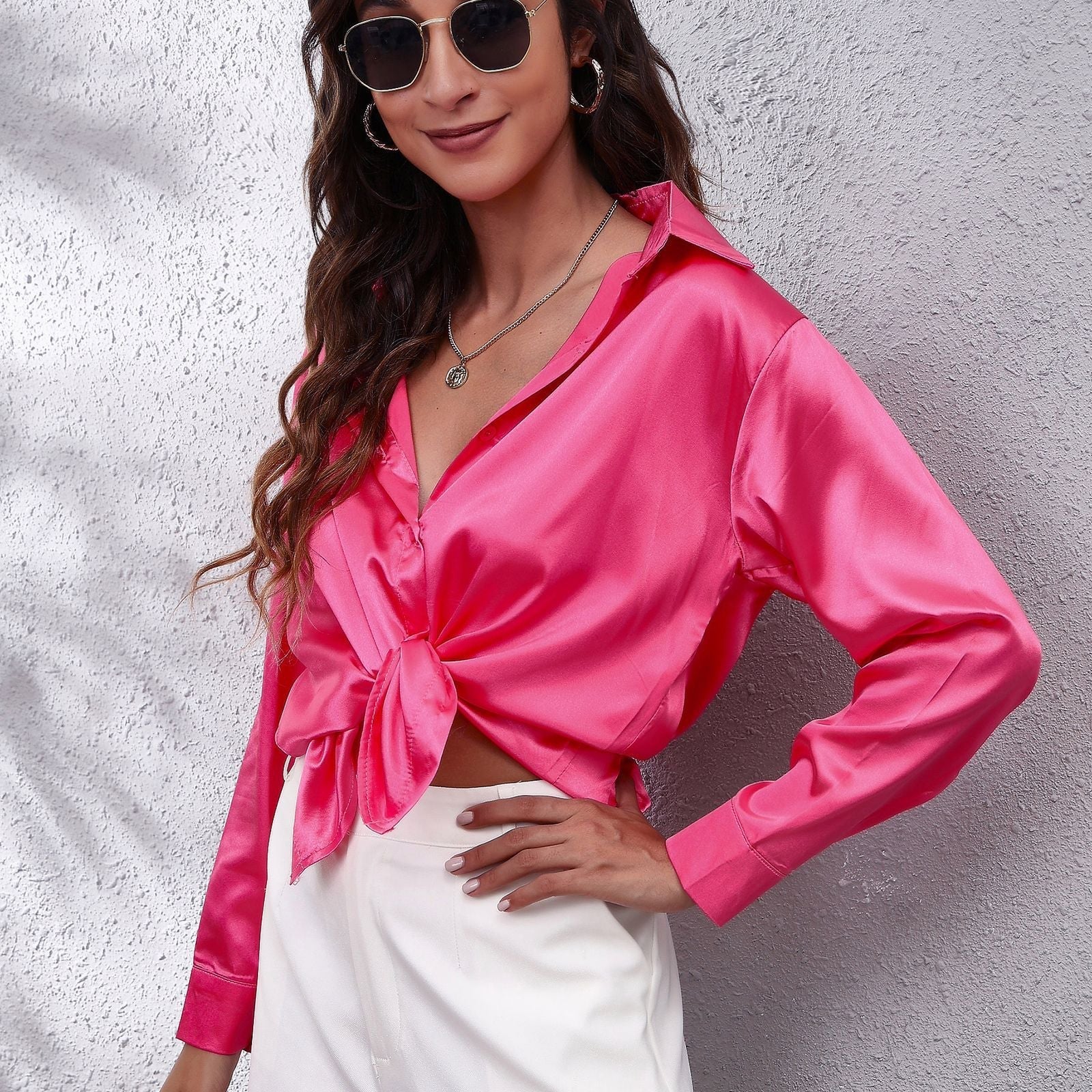 Maja – Satin Effect Blouse - Image 4