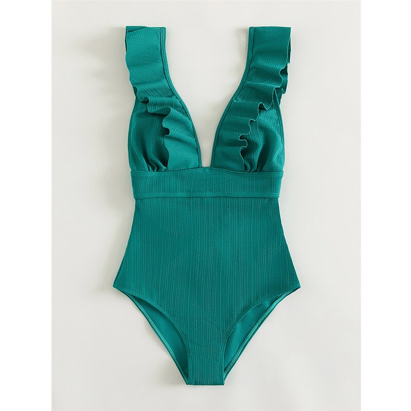 Anja – Floral Ruffle Swimsuit - Image 13