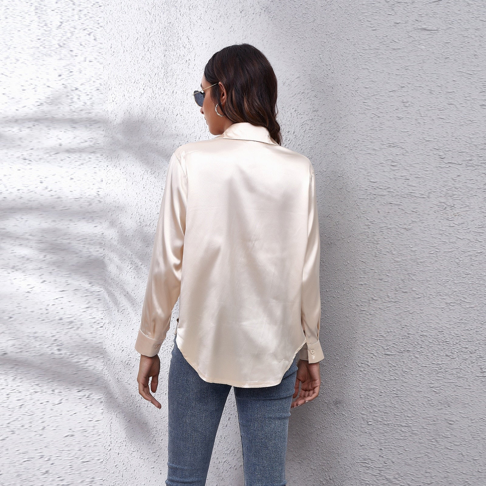 Maja – Satin Effect Blouse - Image 8
