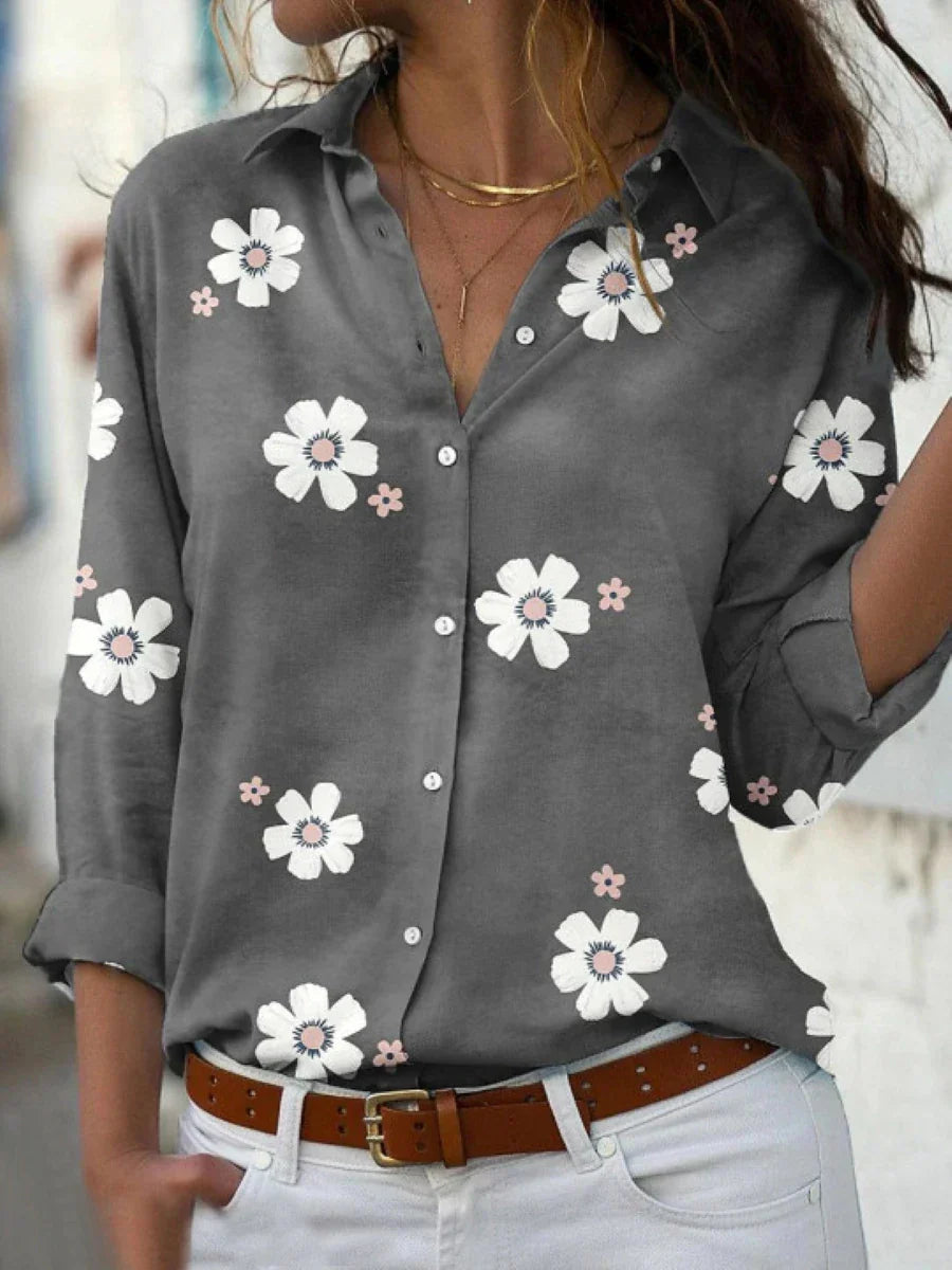 Josefine – Women Floral Print Blouse - Image 2