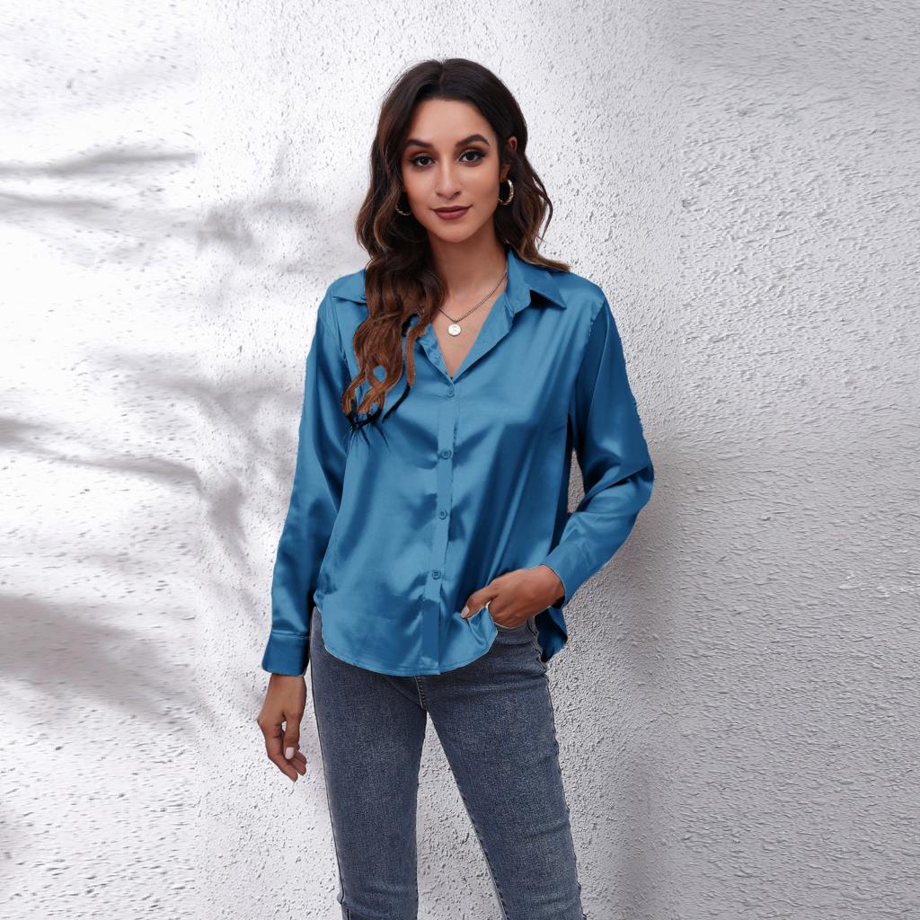 Maja – Satin Effect Blouse - Image 1