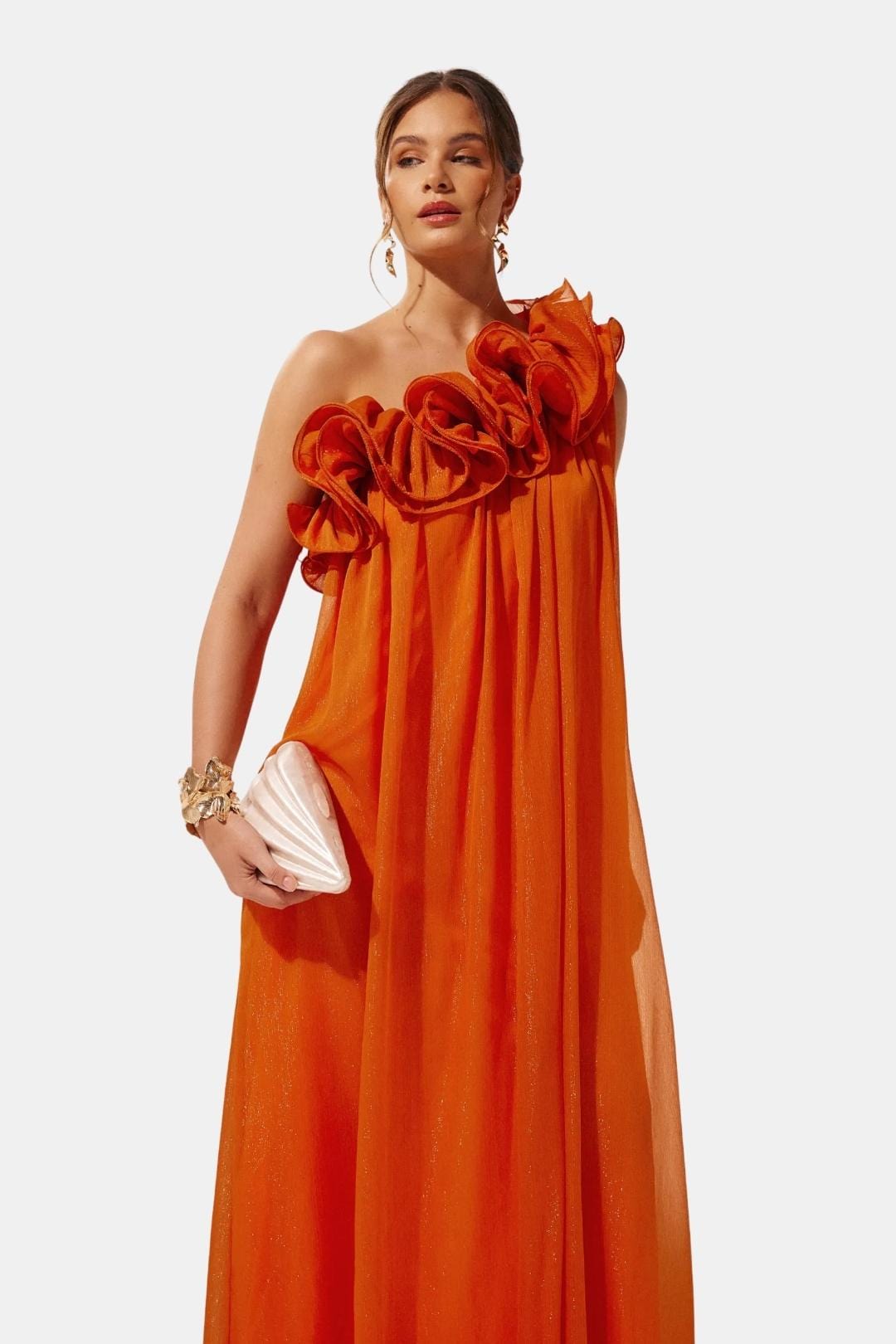 Andrea – One-shoulder Floral Dress - Image 1