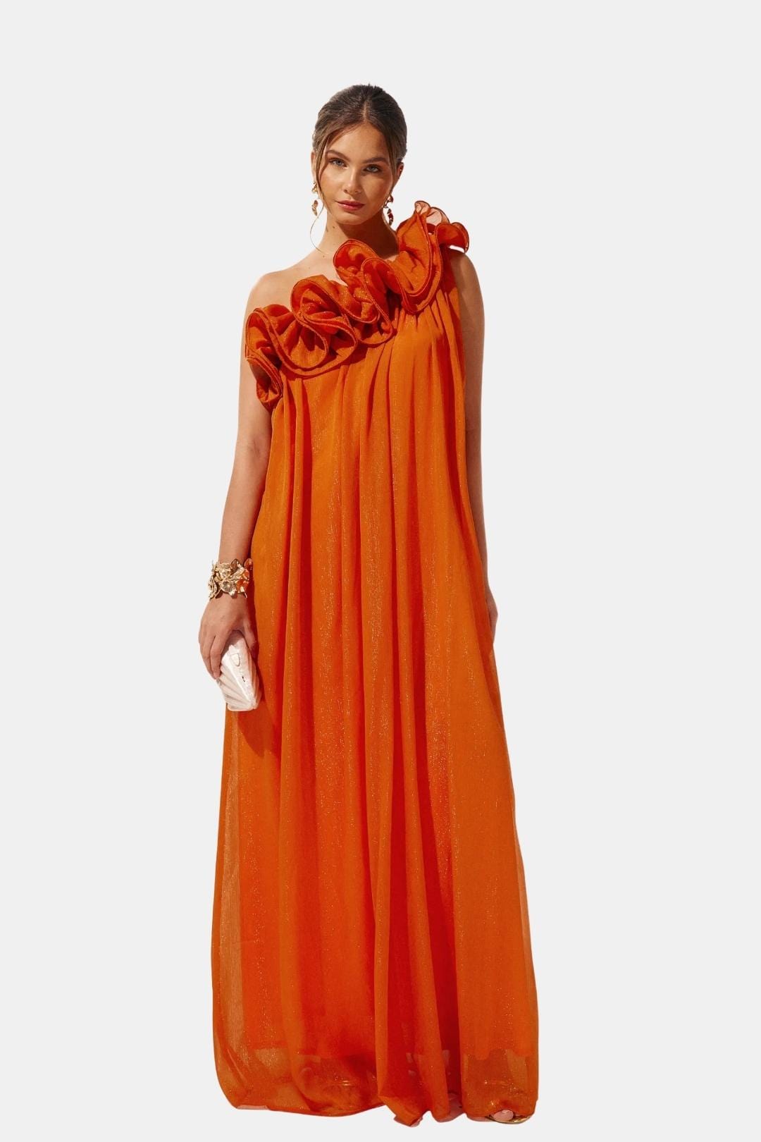 Andrea – One-shoulder Floral Dress - Image 2