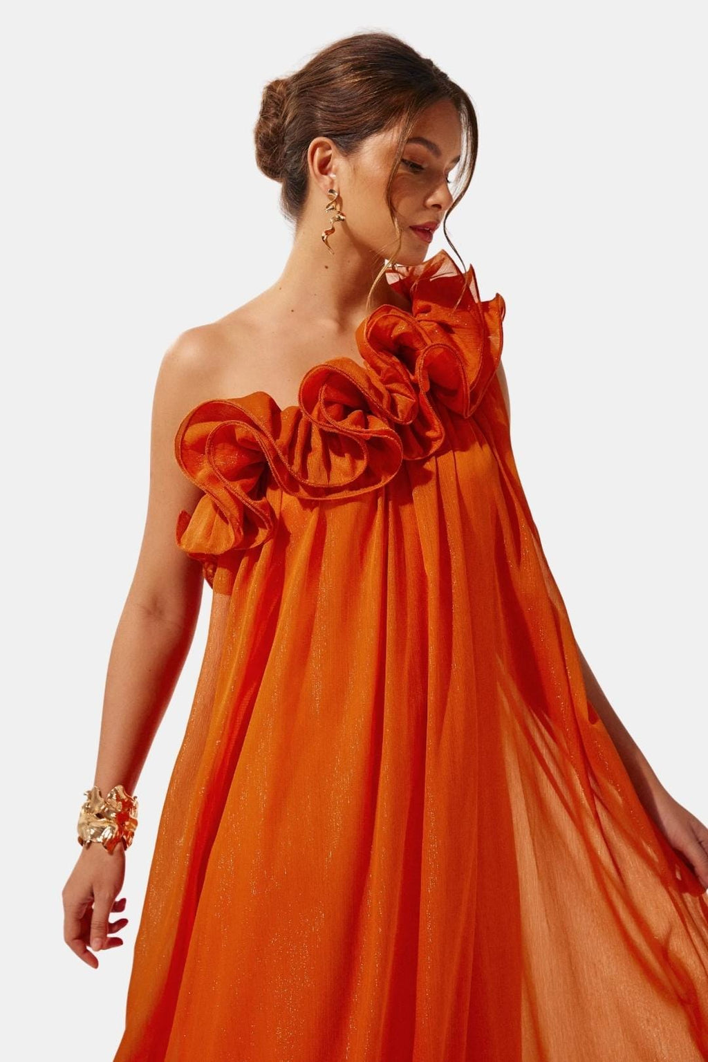 Andrea – One-shoulder Floral Dress - Image 4