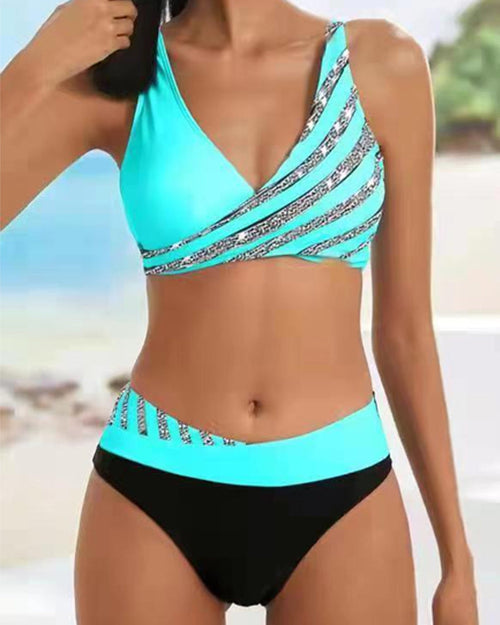 Annika – Printed Bikini in Warm Tones Bikini - Image 2