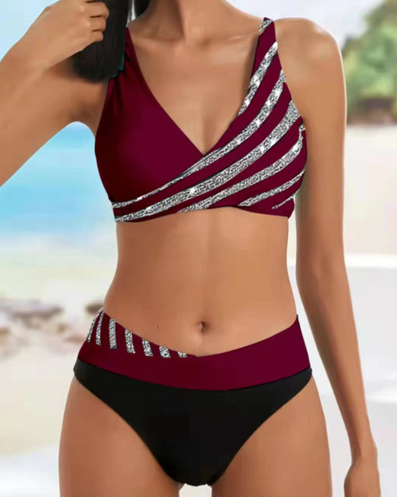 Annika – Printed Bikini in Warm Tones Bikini - Image 4