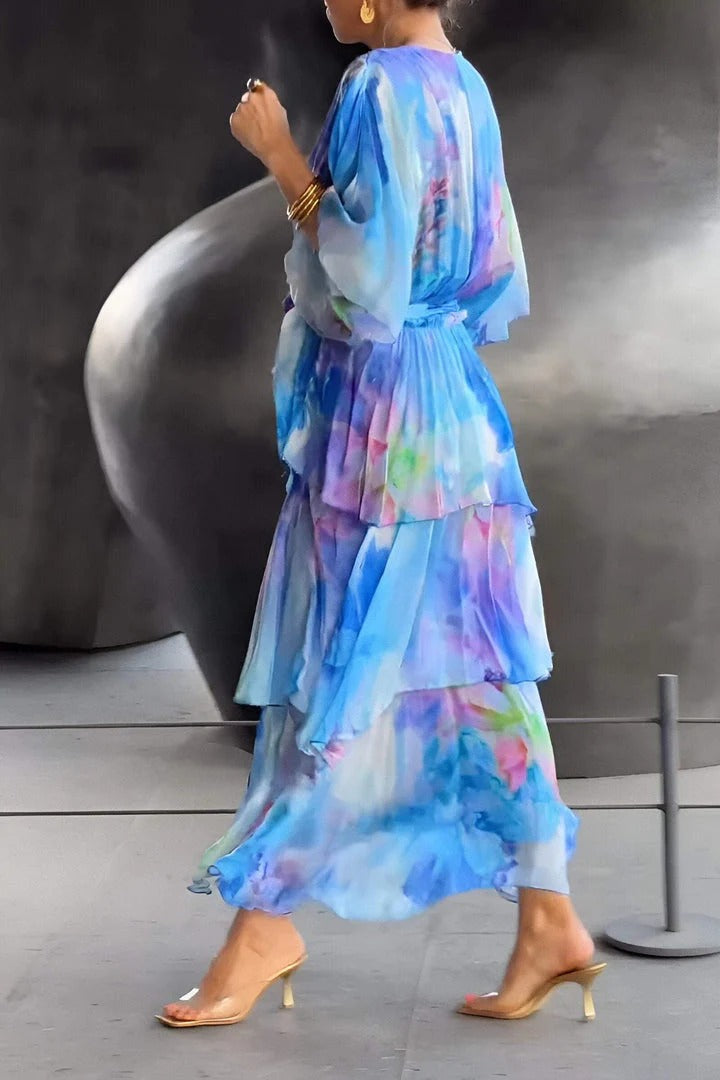 Theresa – Women Floral Print Maxi Dress - Image 3