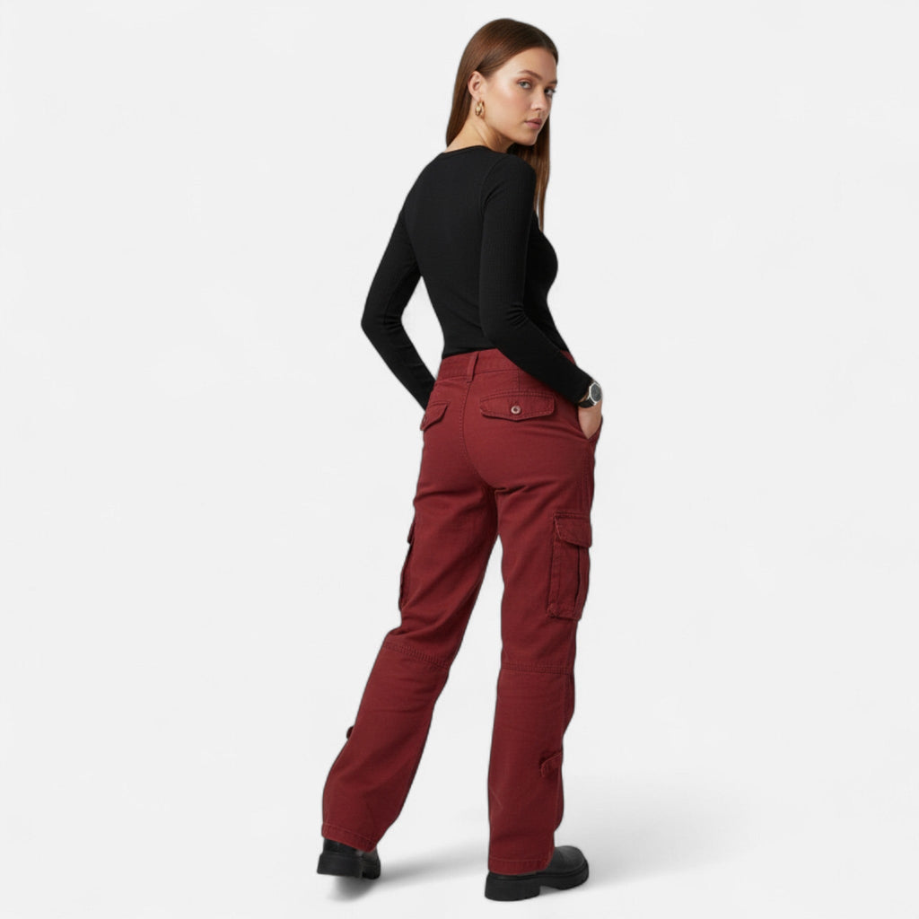 Cargo Pants Women's Relaxed Fit with Pockets - Image 3