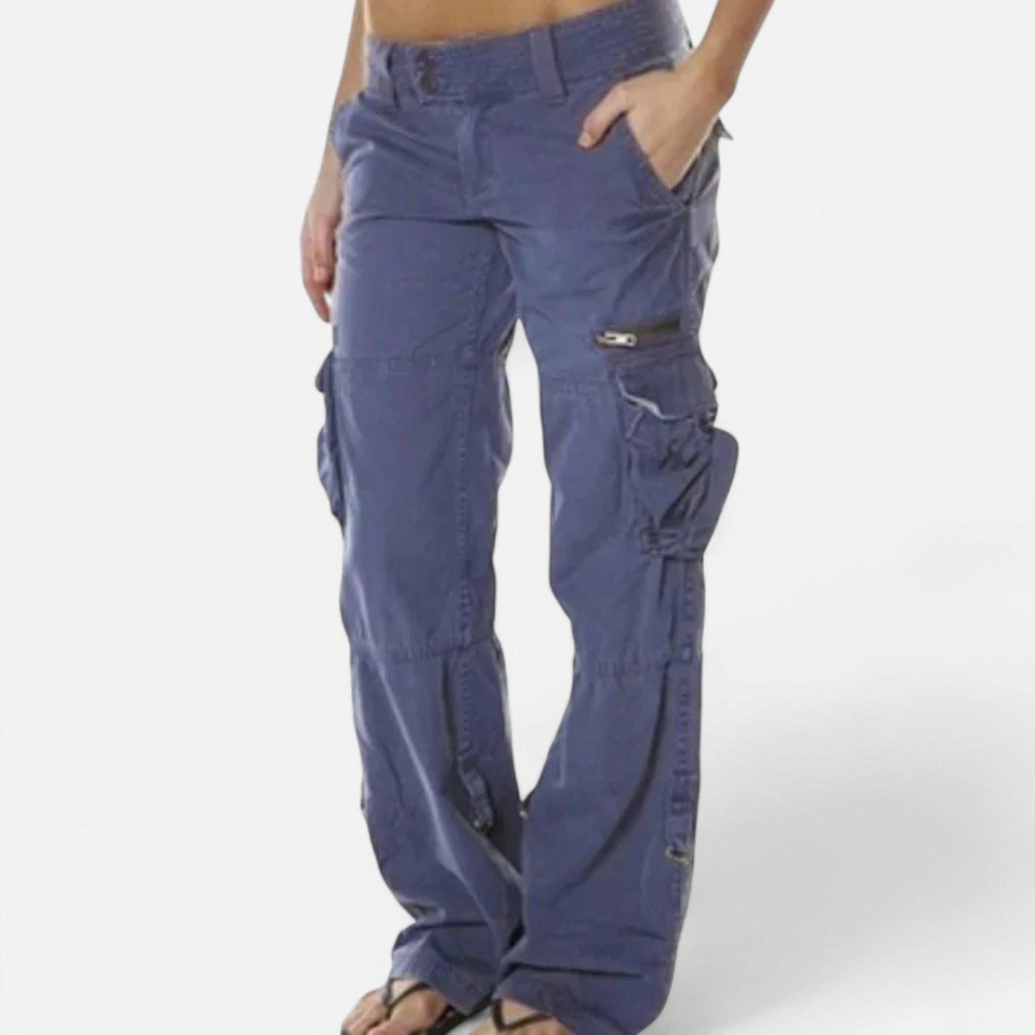 Cargo Pants Women's Relaxed Fit with Pockets - Image 6