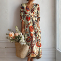 Helga – Floral Bohemian Dress - Image 1