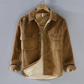 Men's Corduroy Jacket with Button Front and Two Pockets - J&B; - 1 - Elvaroza.com