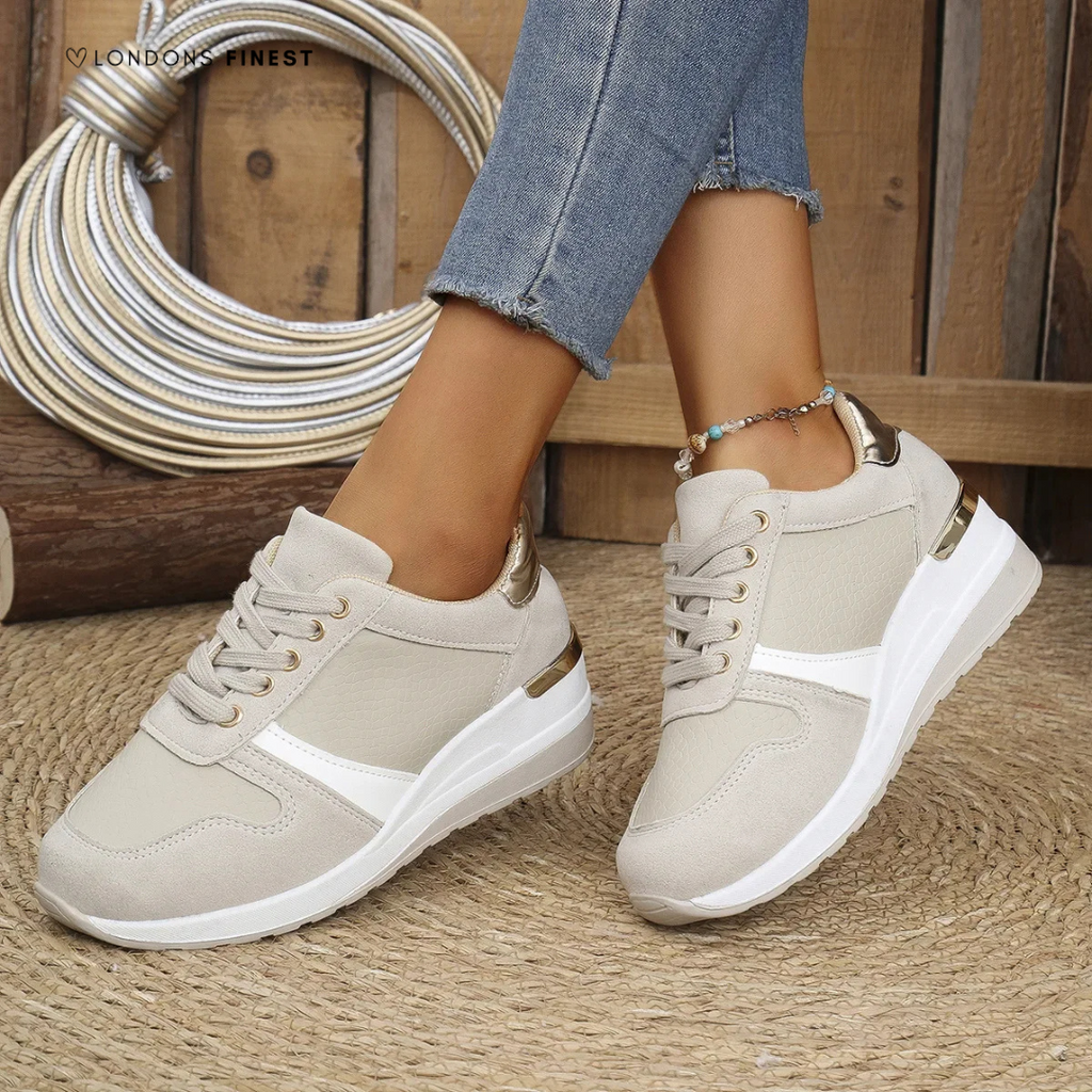 Julia – Women Casual Lace-Up Sneakers - Image 1