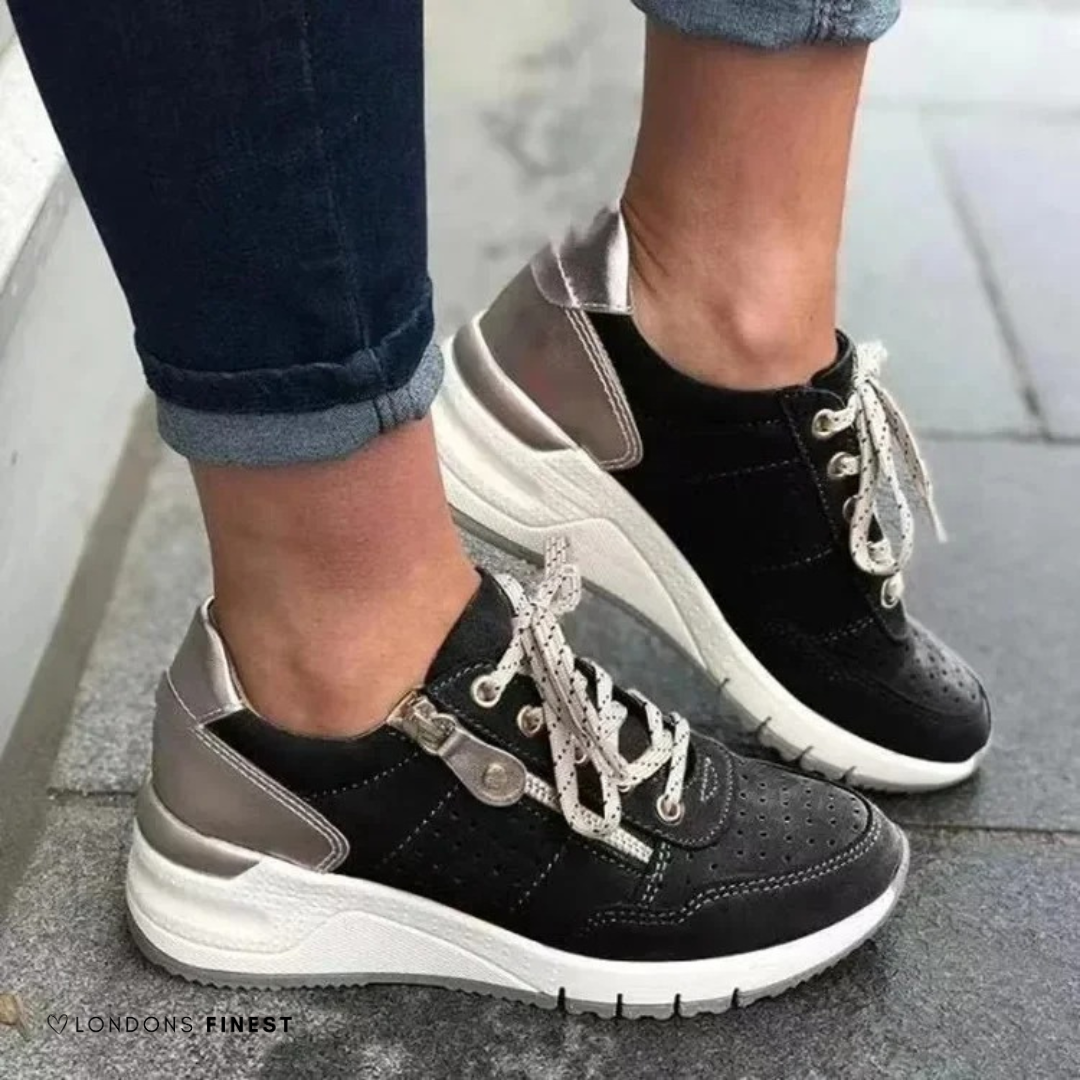Helga – Women Casual Lace-Up Sneakers - Image 4