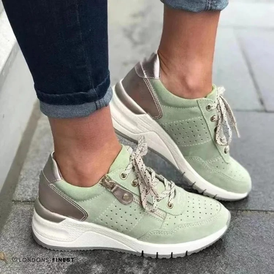 Helga – Women Casual Lace-Up Sneakers - Image 5
