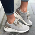 Helga – Women Casual Lace-Up Sneakers - Image 1