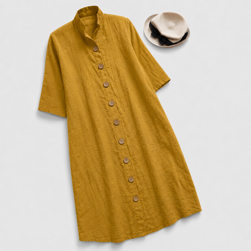 Chloe – Half-sleeved Shirt Dress - Image 1