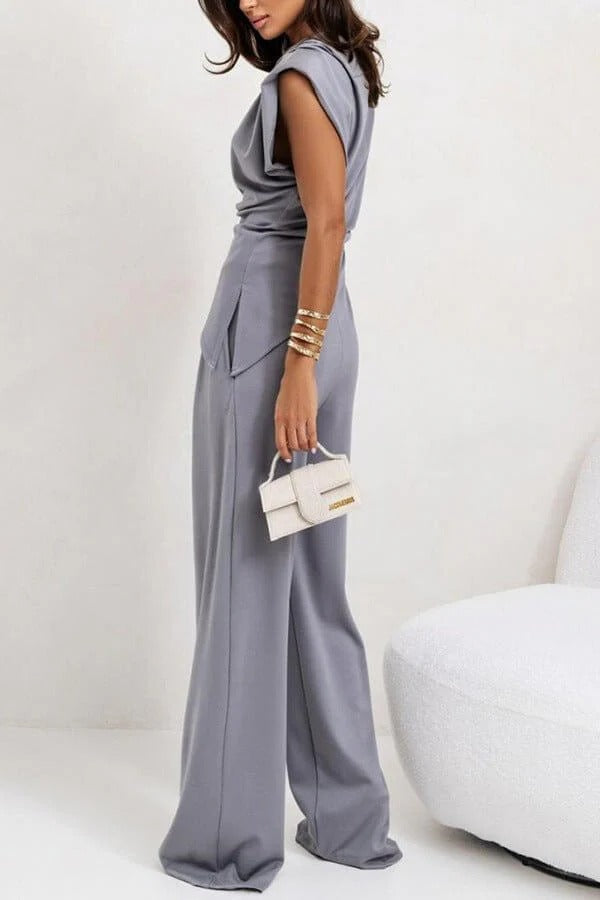 Verena – Elegant Poised Allure Draped Jumpsuit - Image 2
