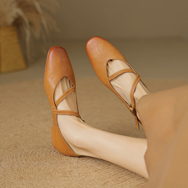 Renate – Elegant Mary Jane Flats - Image 2