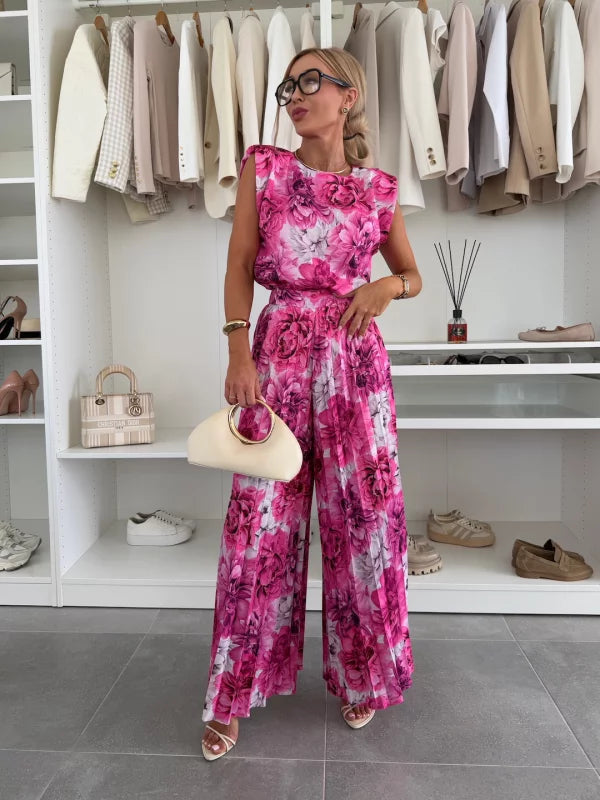 Eva – Women Elegant Pleated Jumpsuit - Image 3