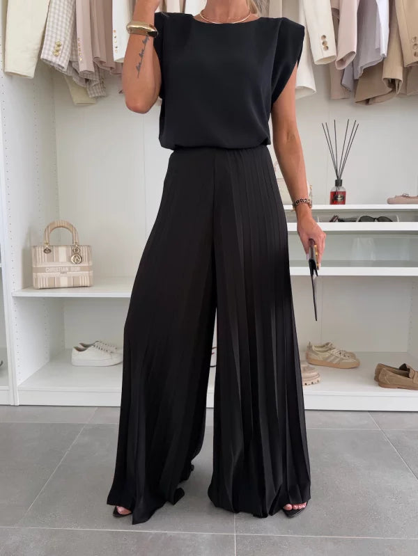 Eva – Women Elegant Pleated Jumpsuit - Image 5