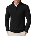 Men's jacket with a quarter-length zipper, loose fit, and ribbed hem - J&B; - 1 - Elvaroza.com